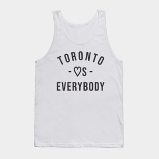 Toronto Loves Everybody Black Tank Top